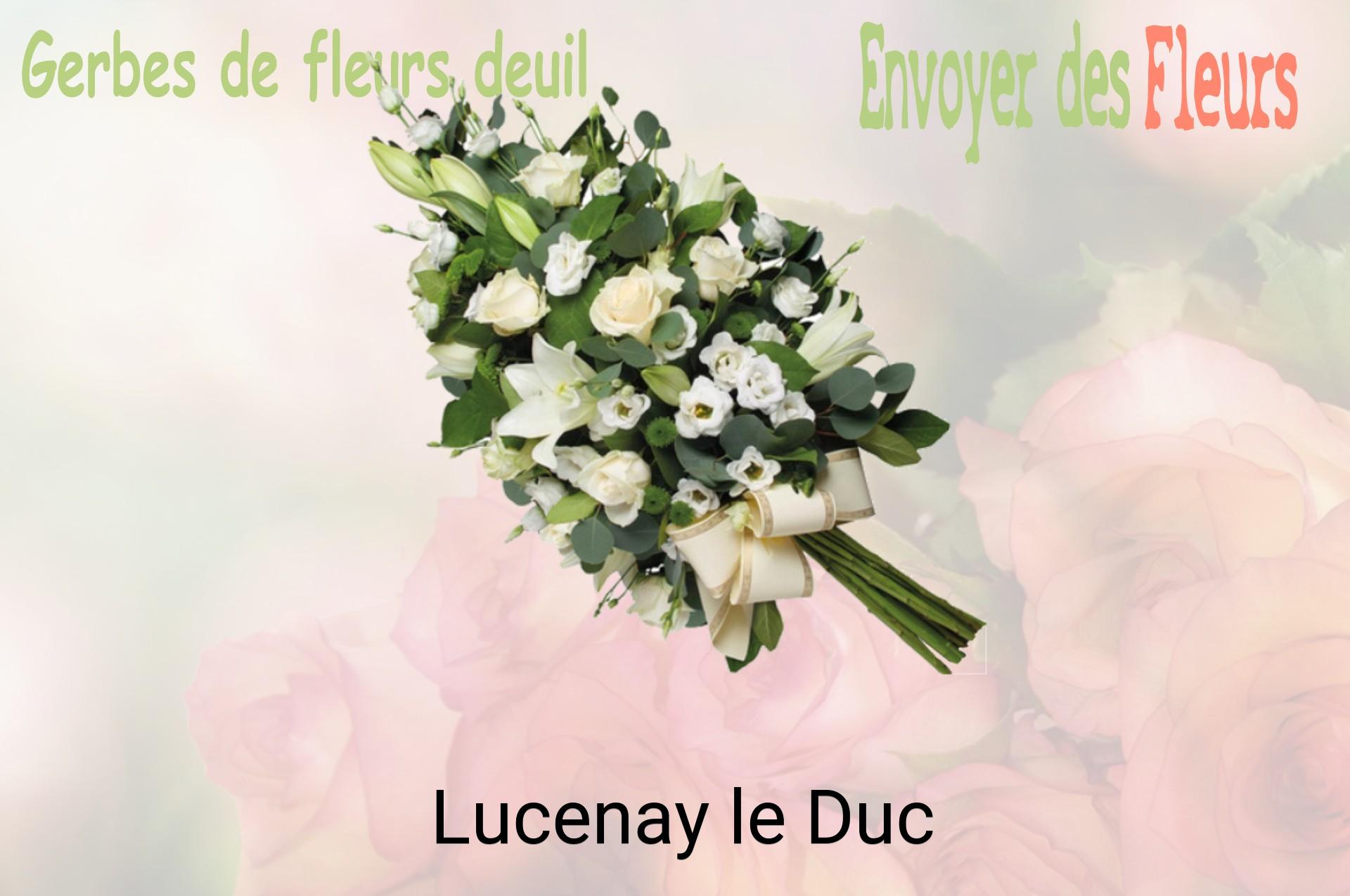 Gerbe de fleurs de deuil livrée à Lucenay-le-Duc